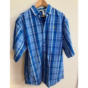 Rocawear blue plaid shirt